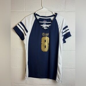 Majestic Woman’s St. Louis Rams San Bradford #8 Casual Sportswear Tee Size XL